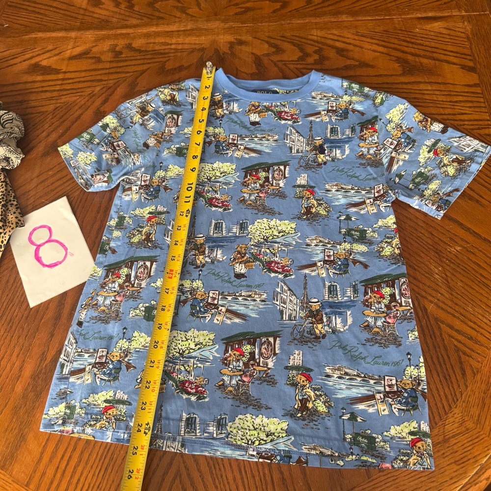 Ralph‎ Lauren Polo Bear Paris-Print Cotton Jersey Tee - Picture 4 of 9
